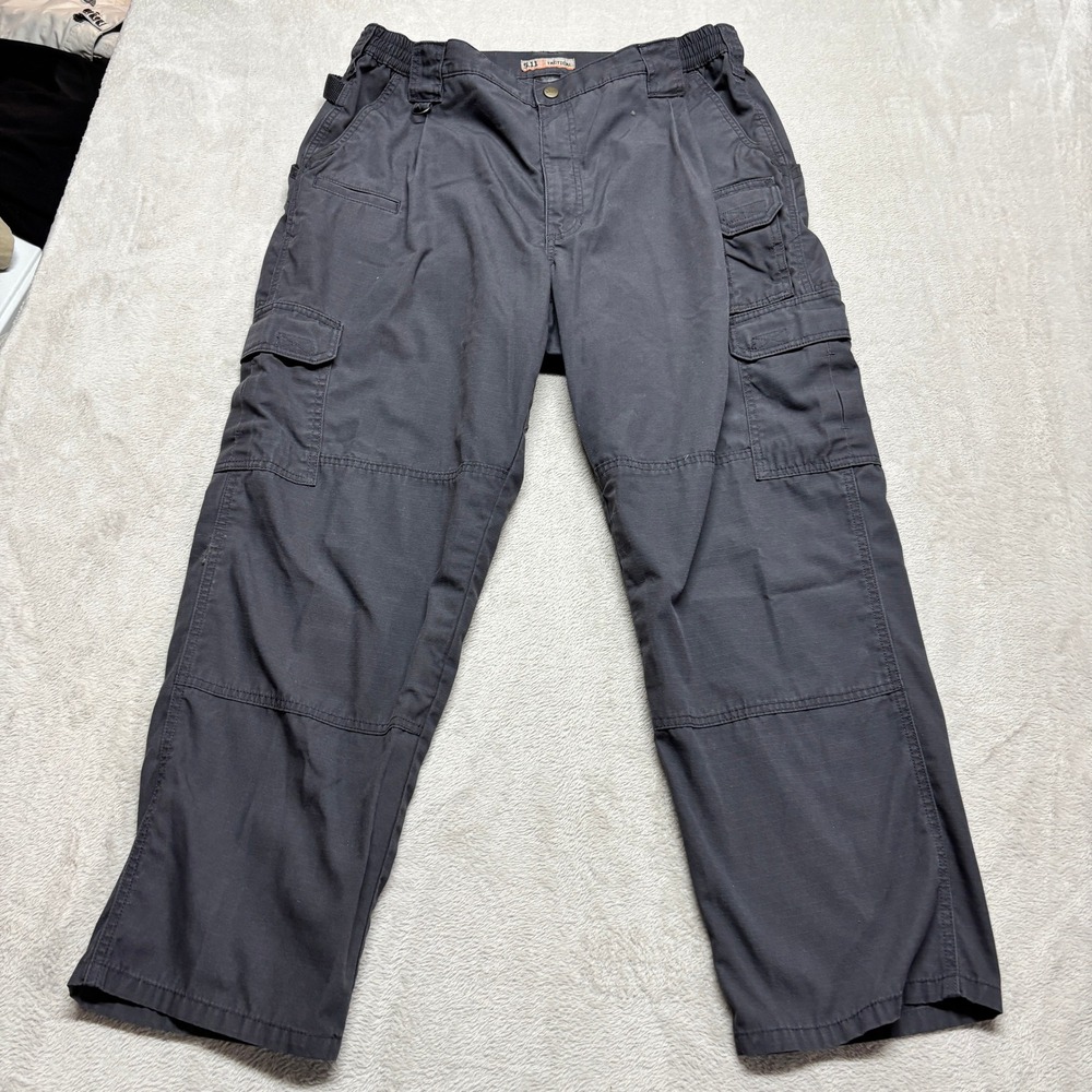 .11 Tactical Taclite Pro Cargo Pants Mens 40x30 Black Ripstop EDC Work